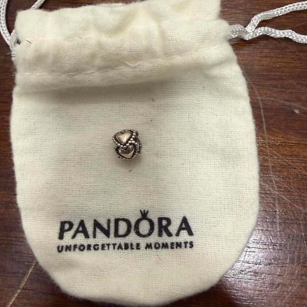 Pandora Sterling Silver Heart Spacer Charm 790448